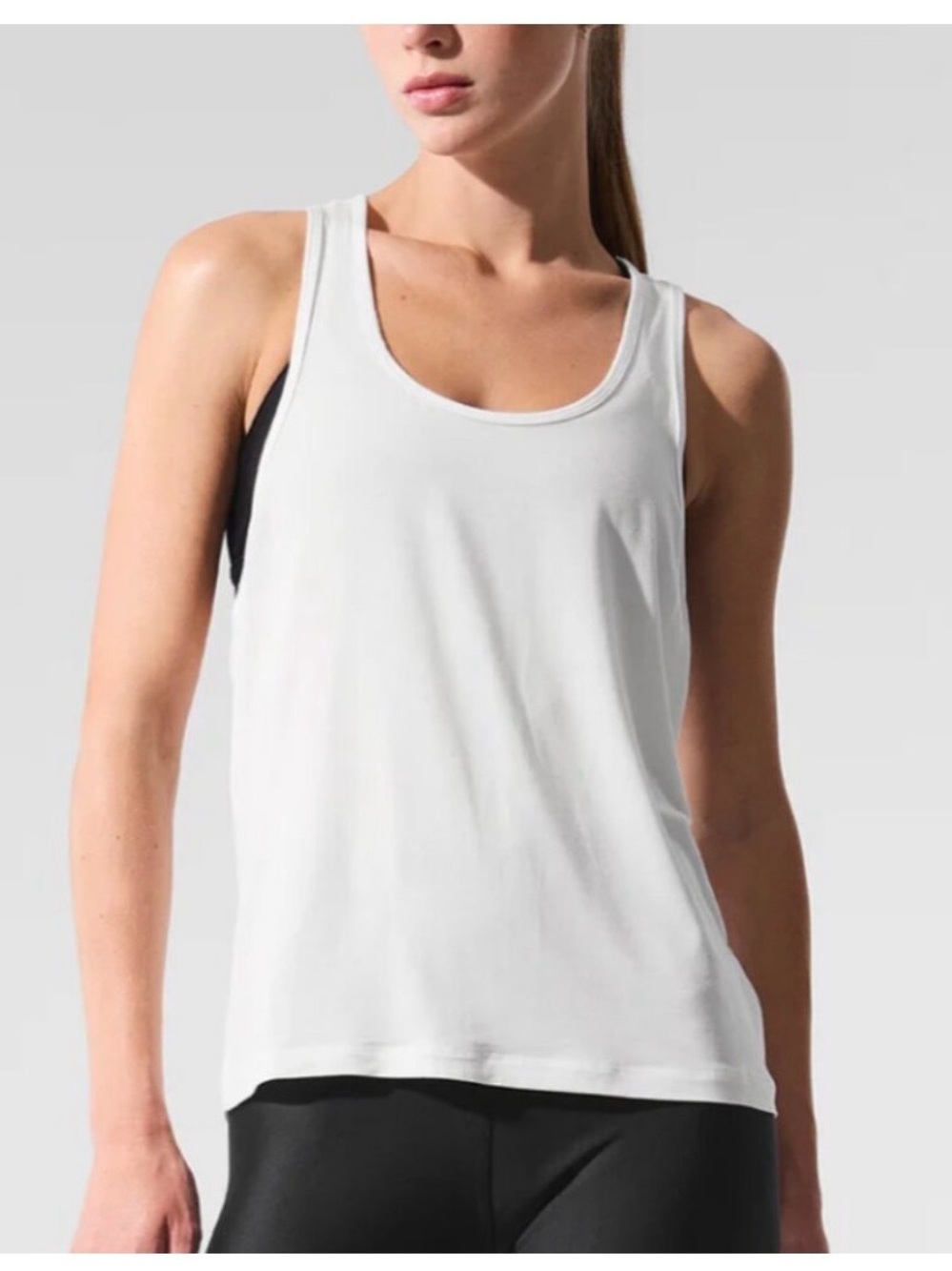 ALO Yoga White Racerback Tank
Pit to pit 16.5